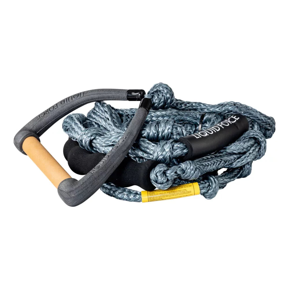 Liquid Force Surf 9" DLX Molded Surf Rope Combo Grey/Tan Wakeboard Accessory – Image 1