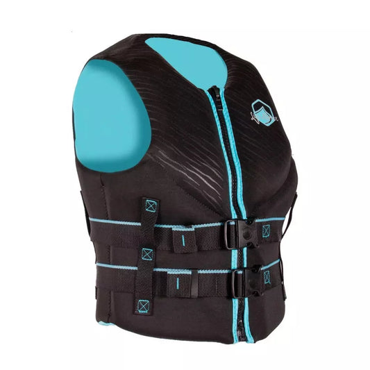 Liquid Force Women's CGA Life Jacket Black/Aqua Large – Image 1