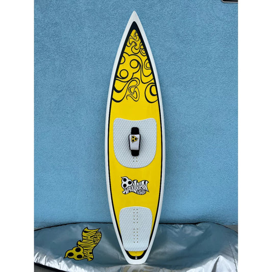Misc Wainman Hawaii Kite Surfboard Yellow 6'5 USED Kiteboard – Image 1