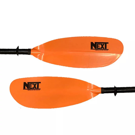 NEXT Fiberglass Adjustable Two Piece Kayak Paddle 230-240 Orange – Image 1