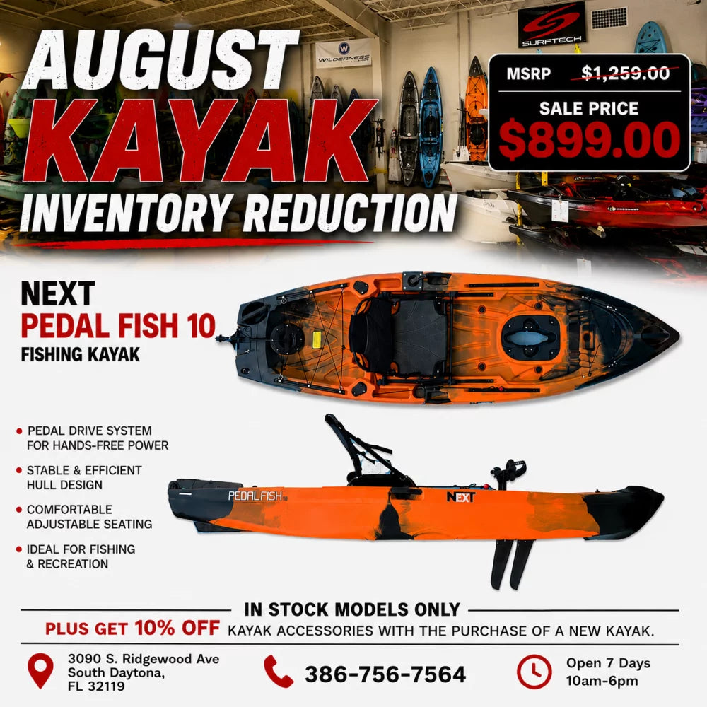 NEXT Pedal Fish 10 Ember Kayak – Image 6