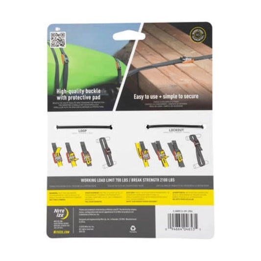 Nite Ize CamJam Tie Down Strap 12' 2pk Rack Straps – Image 2