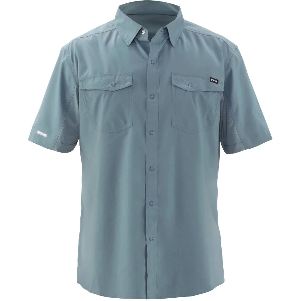 NRS Men's Short Sleeve Guide Shirt Lead Medium Mens Shirts – Image 1