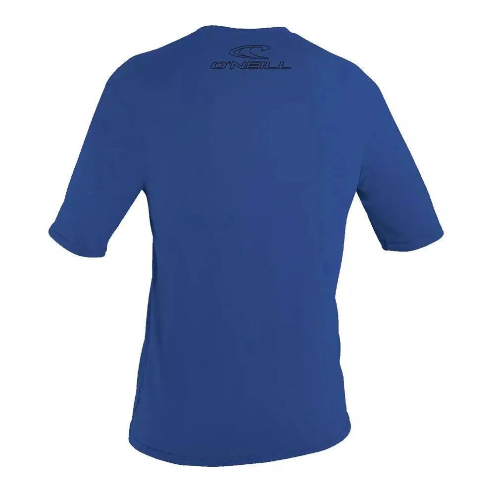 O'Neill Basic Skins UPF50+ Short Sleeve Top Pacific Medium Mens Rashguard – Image 2
