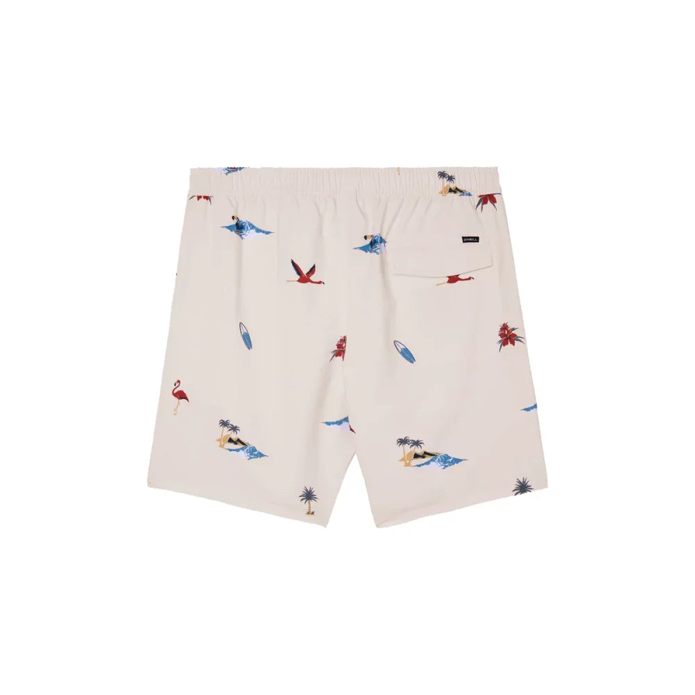 O'Neill Hermosa E-Waist 17" Boardshorts Pink Medium Mens Boardshorts – Image 2