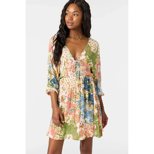 O'Neill Johanna Lua Floral Short Dress Womens Dresses – Image 1