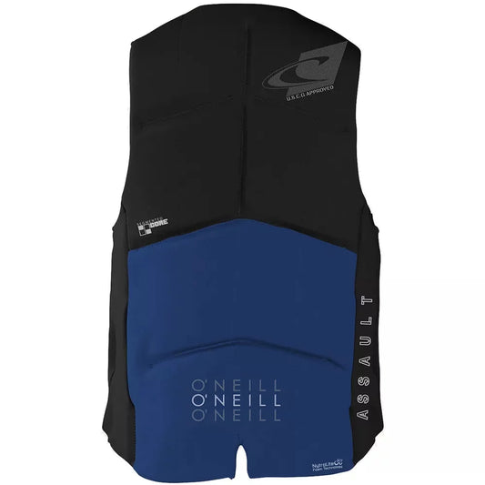 O'Neill Men's Assault USCG Life Vest Pacific/Black Medium Mens Rashguard – Image 2