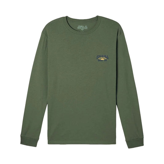 O'Neill Skin And Bones Long Sleeve Crewneck Tee Shirt Olive Large Mens Shirts – Image 2
