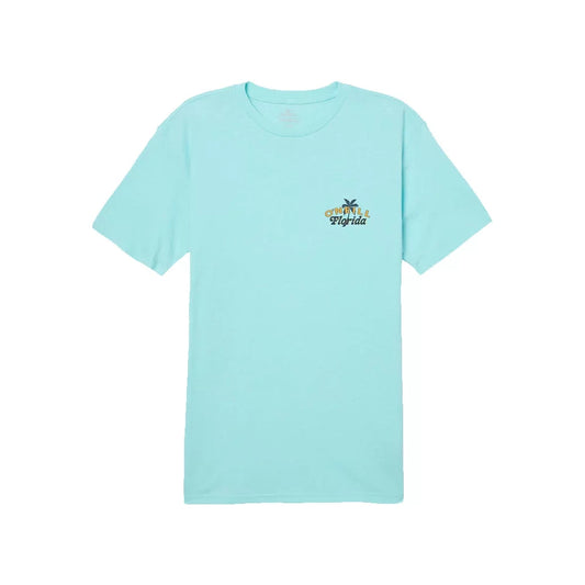 O'neill Twin Palms Short Sleeve Tee Turquoise Medium Mens Shirts – Image 2
