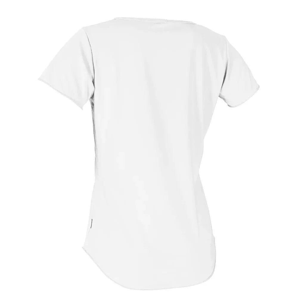 O'Neill Women's Graphic Scoop Neck Short Sleeve Sun Shirt White XS Womens Rashguard – Image 2