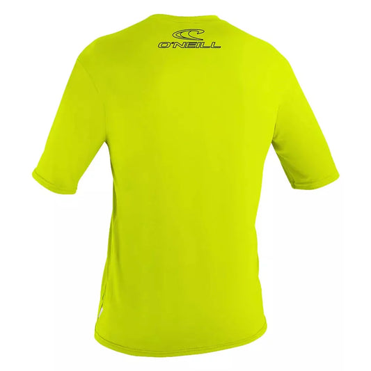 O'Neill Youth Basic Skins UPF50+ Short Sleeve Shirt Lime Kids Rashguard – Image 2