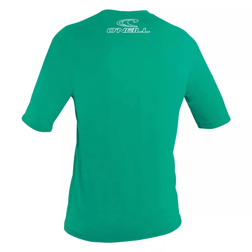 O'Neill Youth Basic Skins UPF50+ Short Sleeve Shirt Seaglass Kids Rashguard – Image 2