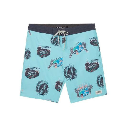 O'Neill Youth Rail To Rail Cruizer 16" Boardshort Turquoise Mens Boardshorts – Image 1