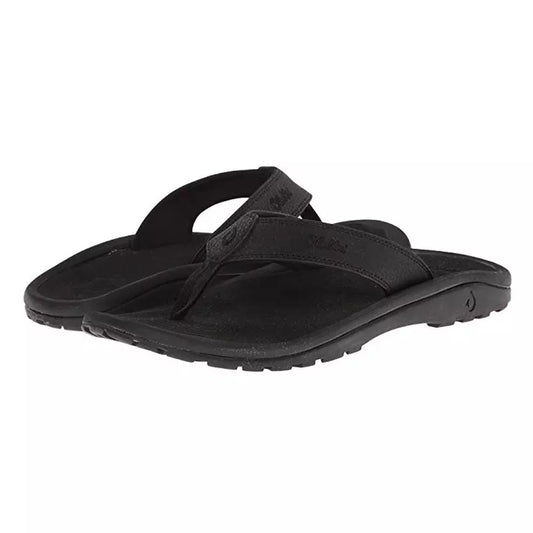 OluKai 'Ohana Mens Sandals Black – Image 1