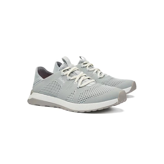 Olukai Women's Huia Athleisure Sneakers Pale Grey Womens Shoes – Image 1