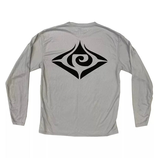 Progressive Long Sleeve Sun Shirt Silver Large Mens Rashguard – Image 2