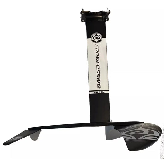 Progressive Low Aspect Aluminum/Carbon 4 Hole Plate Tri-Foil 120 Complete Hydrofoil – Image 1