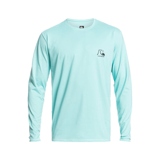 Quiksilver Heritage Heather Long Sleeve Surf Tee Angel Blue Heather Medium