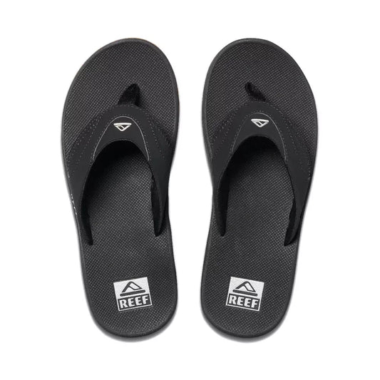 Reef Fanning Sandals Black/Silver Mens Sandals – Image 1