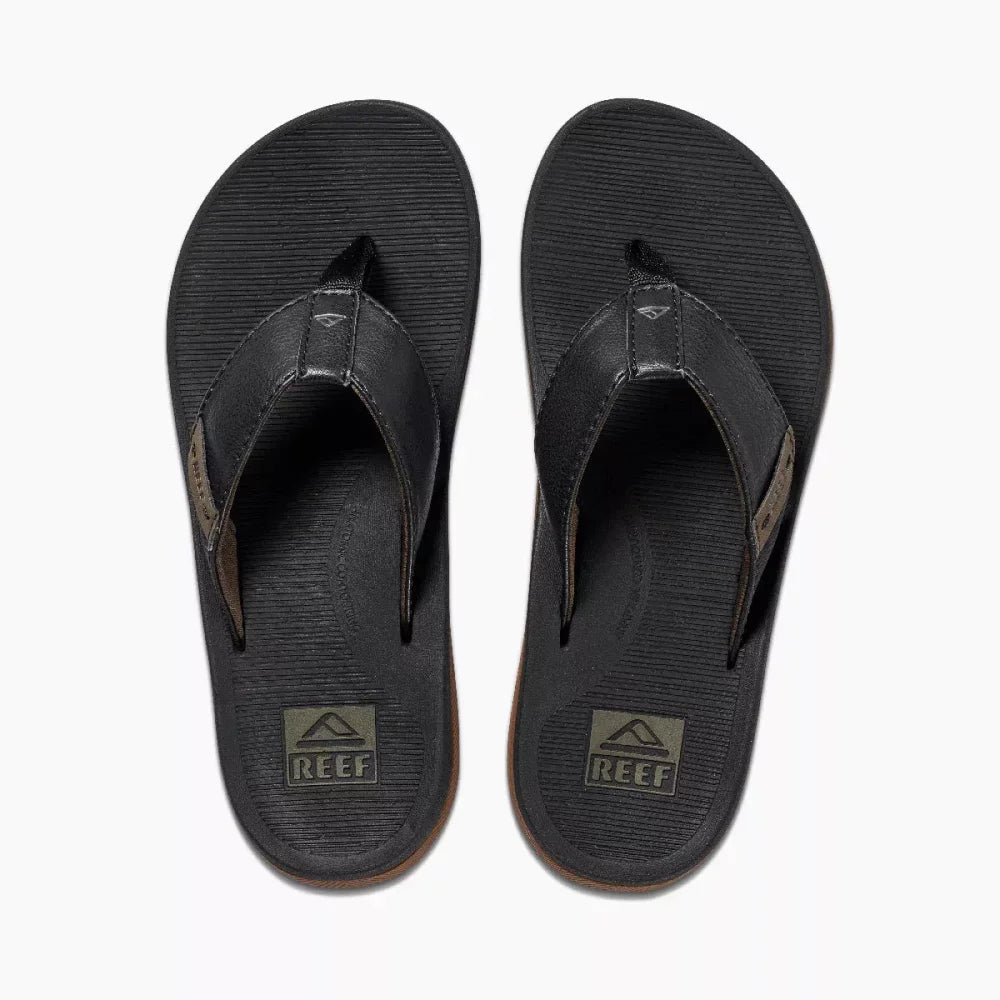 NWT Mens Reef Black flip Flops Sandals Size 12 Reef Fanning Men main image 4