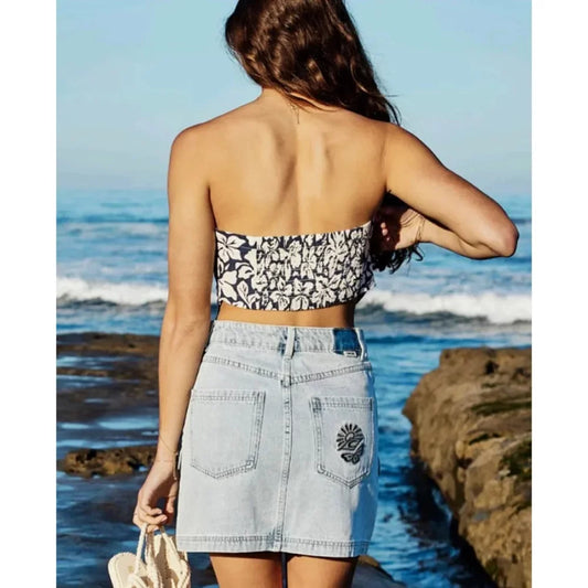RipCurl Las Dalias Denim Mini Womens Dresses – Image 1