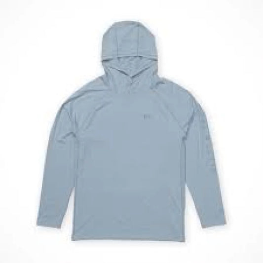 Salty Crew Apex Perforated Sunshirt Mineral Blue Mens Shirts – Image 1