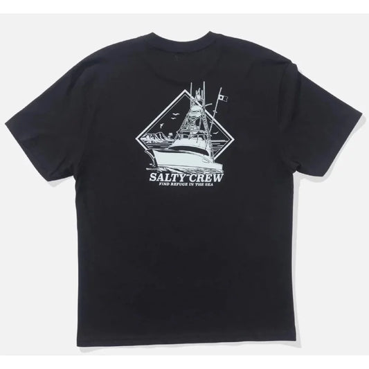 Salty Crew Vessel Classic T-Shirt - Black Mens Shirts – Image 1