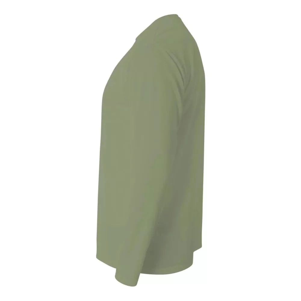 Sandy Point Long Sleeve Rashguard Olive Large Mens Rashguard – Image 3