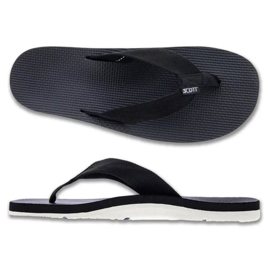 Scott Hokulea Black Mens Sandals – Image 1