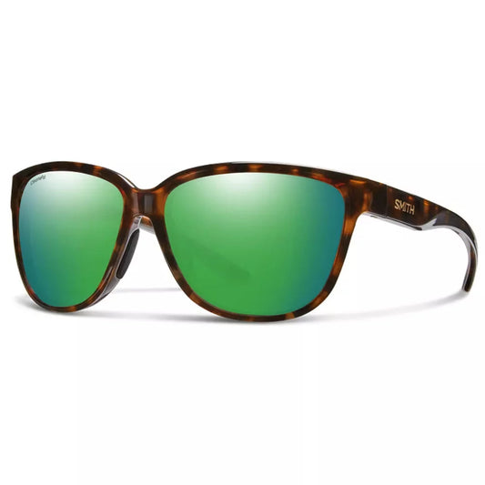 Smith Optics Monterey Sunglasses Tortoise/ChromaPop Glass Polarized Green Mirror Womens Sunglasses – Image 1
