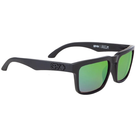 Spy Helm Sunglasses - Matte Black/HD Plus Bronze Polarized w/Green Spectra Mirror