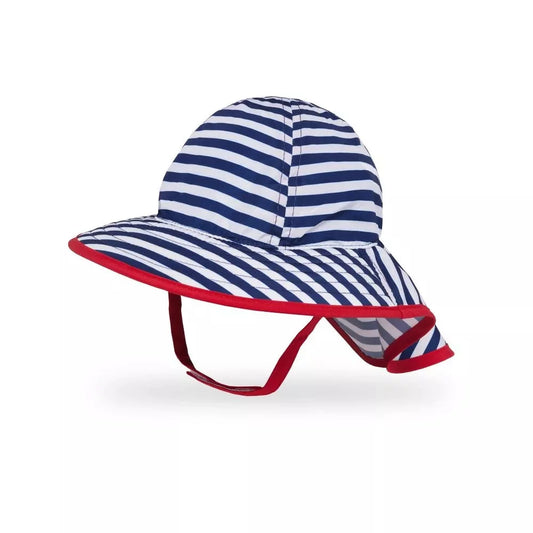 Sunday Afternoons Infant SunSprout Hat Navy/White Stripe 0-6 months Mens Hats – Image 1