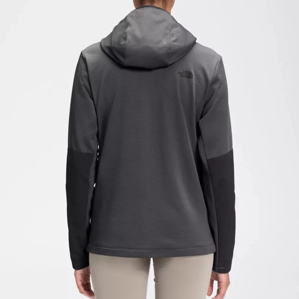 The North Face Women's Wayroute Pullover Hoodie Asphalt Grey/TNF Black Large Womens sweater – Image 2