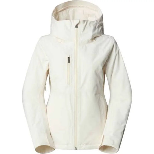 The North Face Womens Descendit Jacket White Dune L Womens Jacket – Image 1