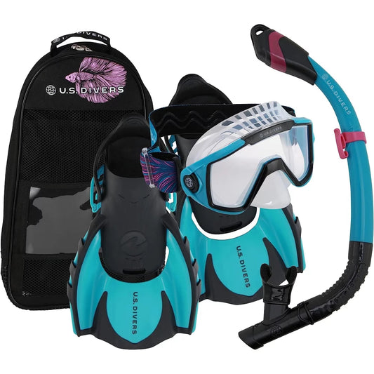 US Divers Avila II Snorkel Set Betta Large Snorkel & Dive – Image 1
