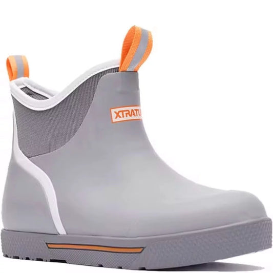 XtraTuf Men's Wheelhouse Ankle Deck Boots - Grey Mens Shoes – Image 1