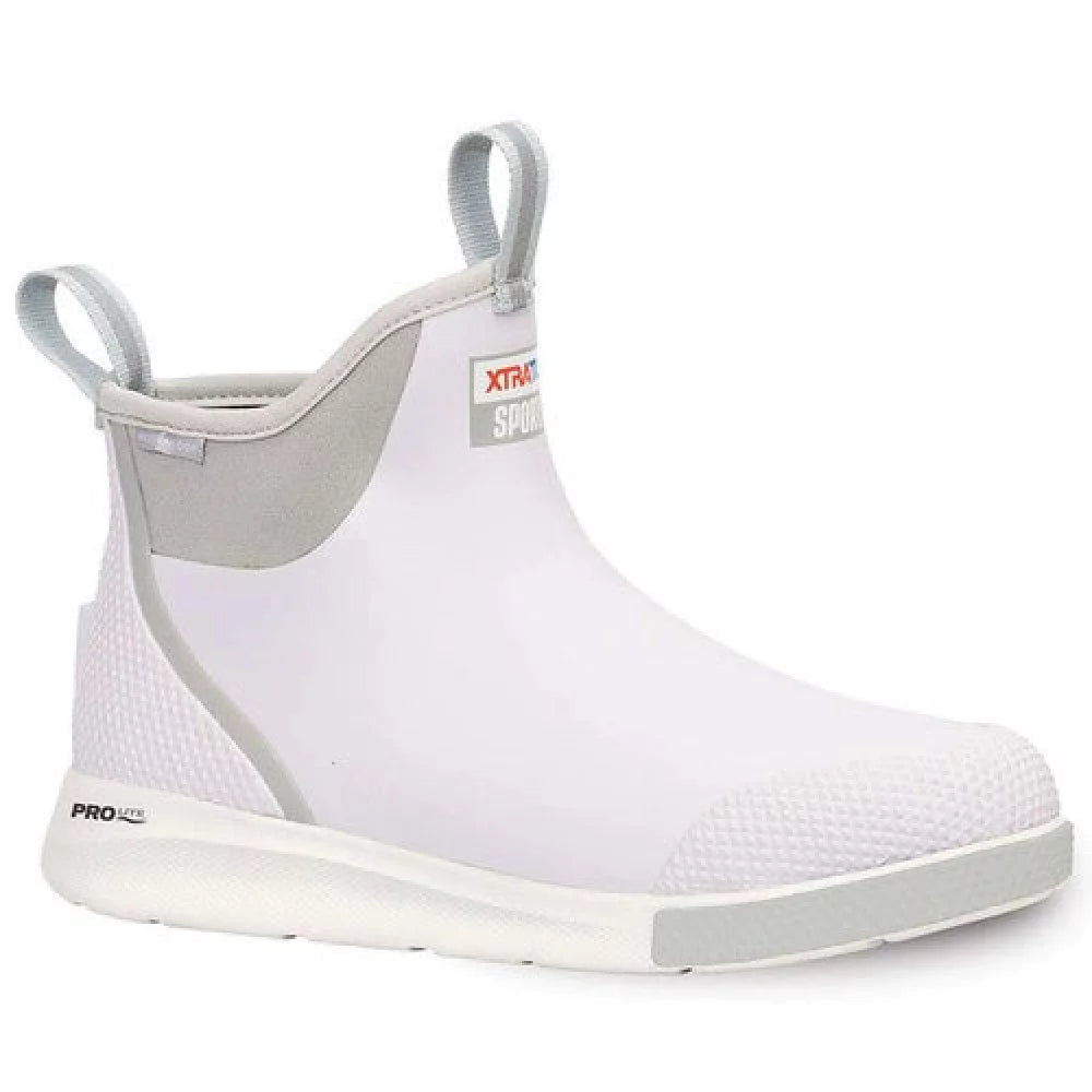 XtraTuf Men's Wheelhouse Ankle Deck Boots - White Mens Shoes – Image 1