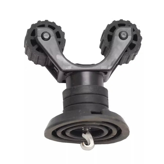 YakAttack SUP Leash Plug Adapter with RotoGrip Paddle Holder Kayak Deck Rigging – Image 1