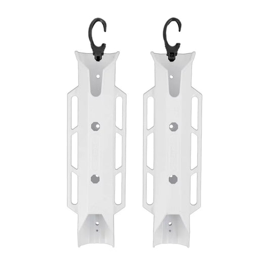 YakAttack TetherTube Rod Holder- Two Pack with Mounting Hardware, White Kayak Fishing Accessory – Image 1