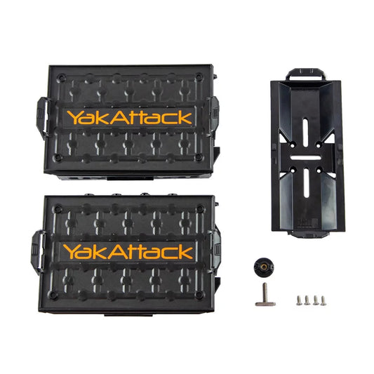 YakAttack TracPak Combo Kit Two Boxes and Quick Release Base Kayak Deck Rigging – Image 2