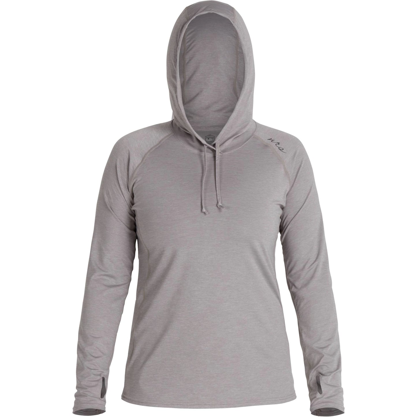 NRS Women's Silkweight Long Sleeve Hoodie Sharkskin Large