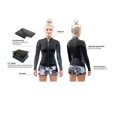 2022 Dakine Womens Mission Jacket Wetsuit Top – Image 3