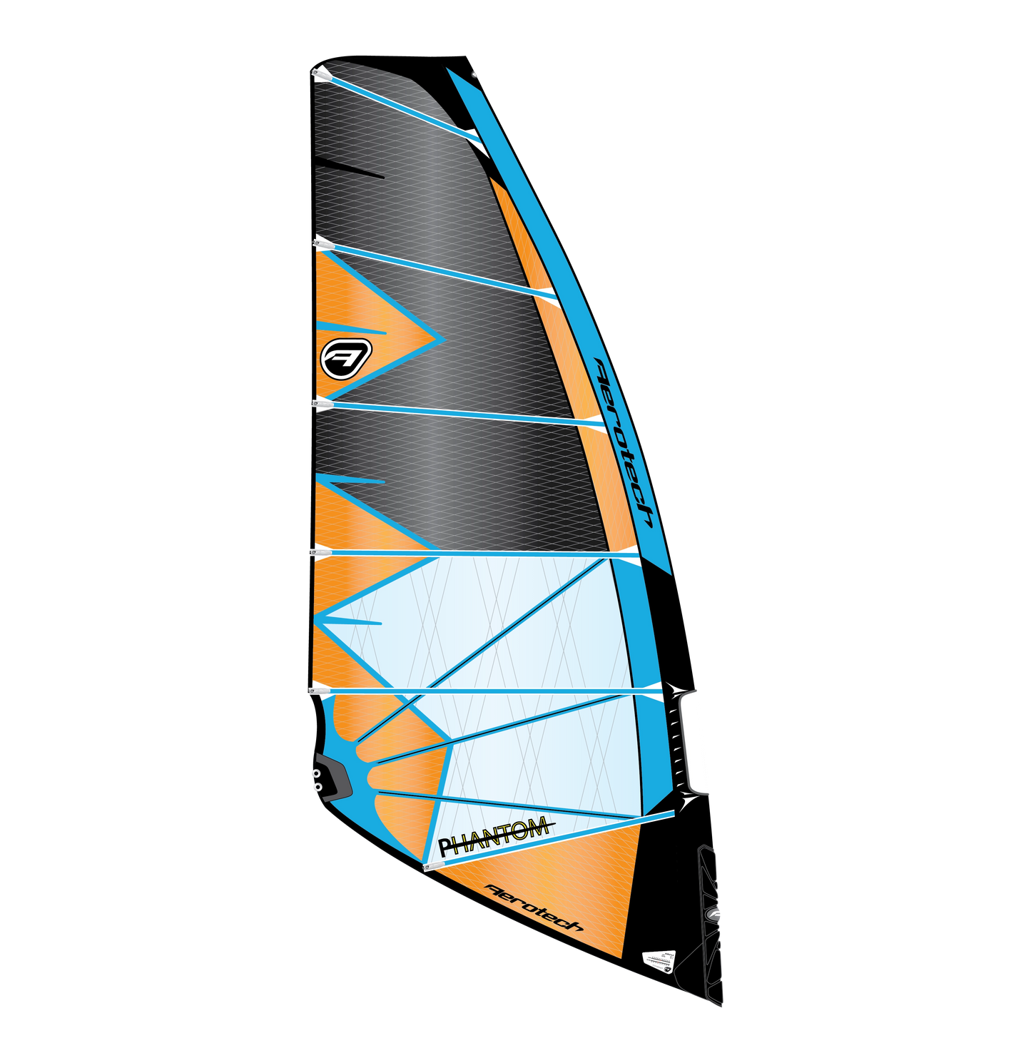 Aerotech Sails Phantom Windsurf Sail Orange 4.0