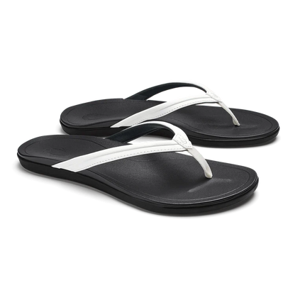 Olukai Ho'Opio Malua White Womens Sandals