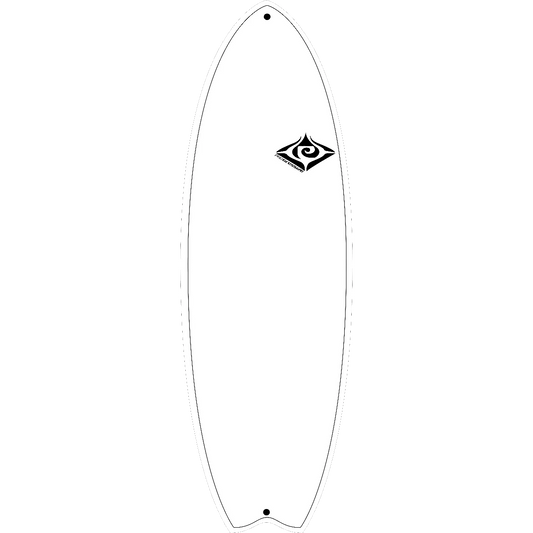 Progressive Fish Epoxy Glass Surfboard 6'4"