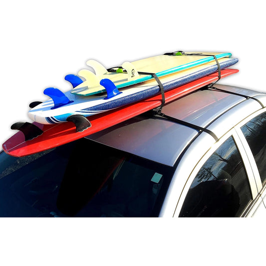 Block Surf - Wrap Rax Pro Soft Roof Racks, Universal Fit for Cars, Trucks and SUVs - Carries Long boards, Short boards, and Soft Tops