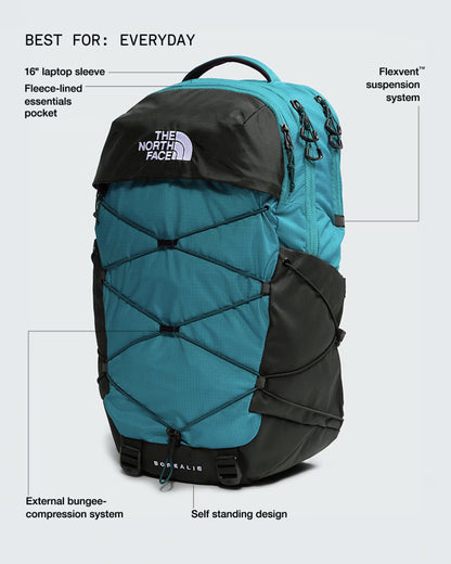 The North Face Borealis Backpack - 28L - Restorative Teal/TNF Black/Pacific Teal