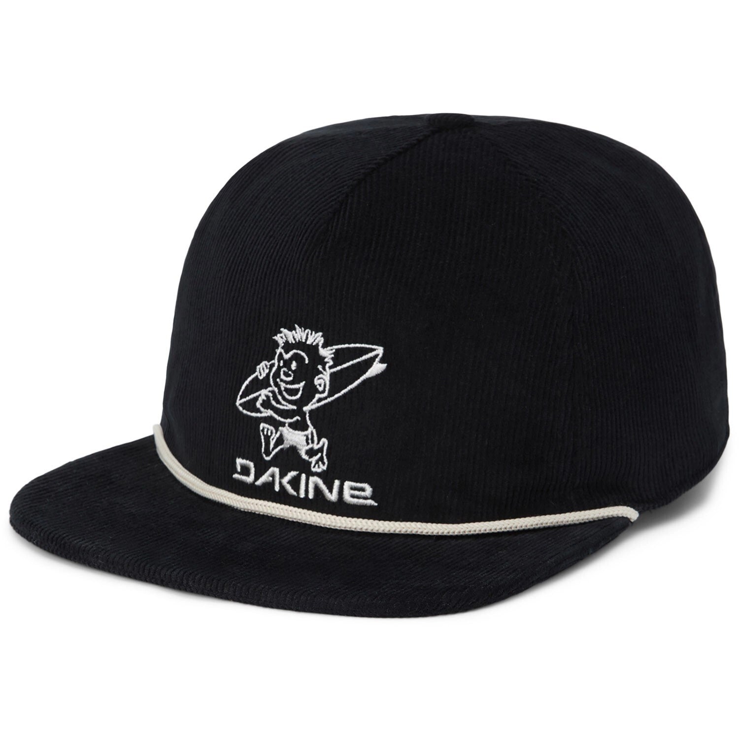 Dakine Tour Unstructured Cap Adjustable Strap Flat Brim Hat Surf On Black New