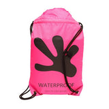 Geckobrands Drawstring Waterproof Backpack pink