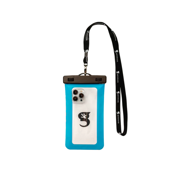 Geckobrands Large Phone Dry Bag Neon BLue